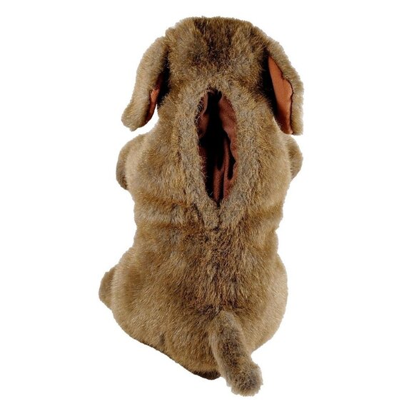 Folkmanis Folktails HAND PUPPET Dog Plush Brown Sitting Dog FULL BODY 16" Puppy - Picture 3 of 4
